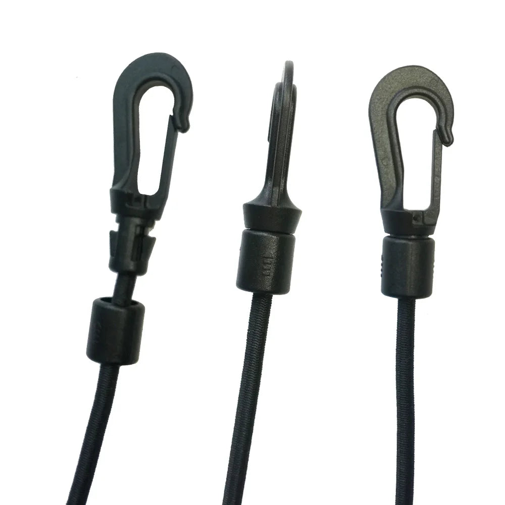5MM 8MM 10PC 20PCS Bungee Shock cord Quick Connect hooks hanging Ends Clip for Kayak Canoe Boat Dinghy Rib DIY Elastic Cord rope