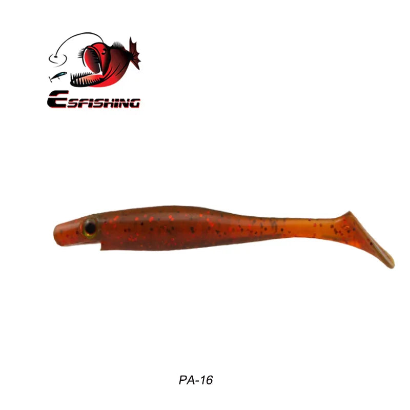 ESFISHING soft lures fishing Peche pike Hog Shad 100mm  200mm Sea Fishing Silicone bait swimbait sea lake isca artificial