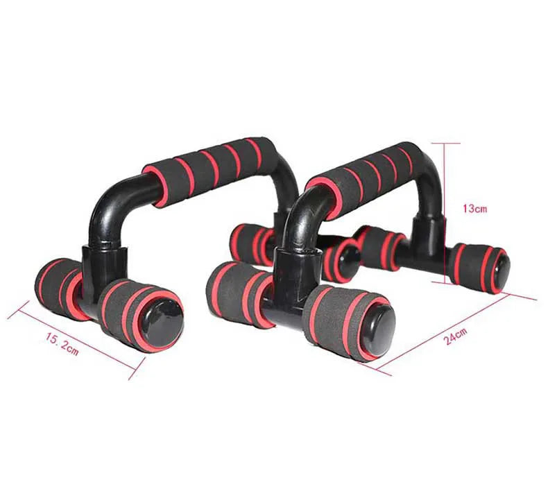 1pair I-shaped Push-up Rack Fitness Equipment Hand Sponge Grip Bars Muscle Training Push Up Bar Chest Home Gym Body Building