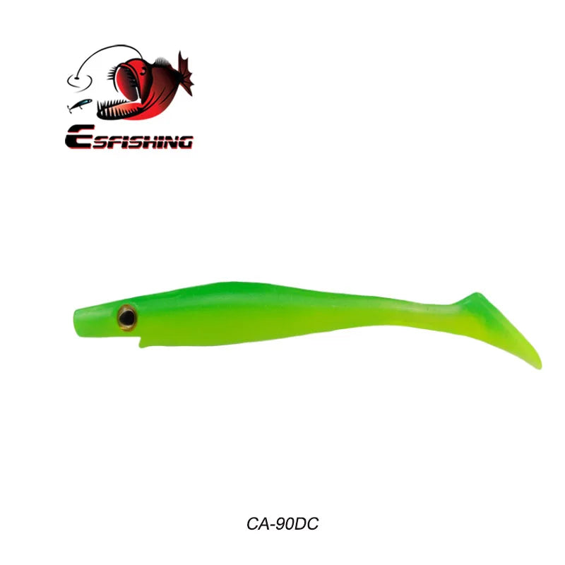 ESFISHING soft lures fishing Peche pike Hog Shad 100mm  200mm Sea Fishing Silicone bait swimbait sea lake isca artificial
