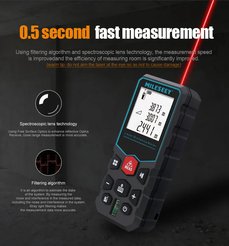 Mileseey X5 S6 Laser Tape Measure Laser Profesional Laser Distance Meter Trena Rangefinder Laser Metro Laser Range Finder