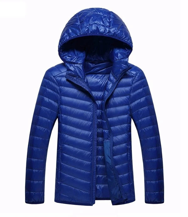 NewBang 9XL 10XL Men's Large Size Down Coats Ultra Light Down Jacket Men Lightweight Feather Hooded Warm Portable Winter Coat