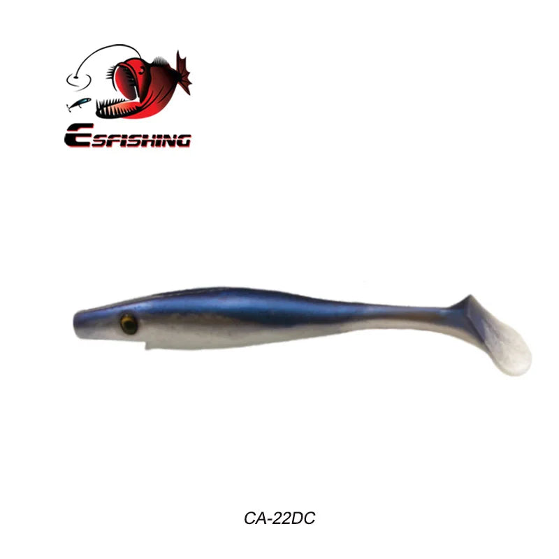 ESFISHING soft lures fishing Peche pike Hog Shad 100mm  200mm Sea Fishing Silicone bait swimbait sea lake isca artificial