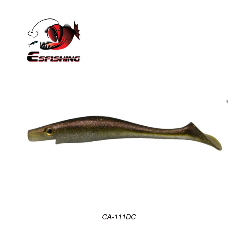 ESFISHING soft lures fishing Peche pike Hog Shad 100mm  200mm Sea Fishing Silicone bait swimbait sea lake isca artificial