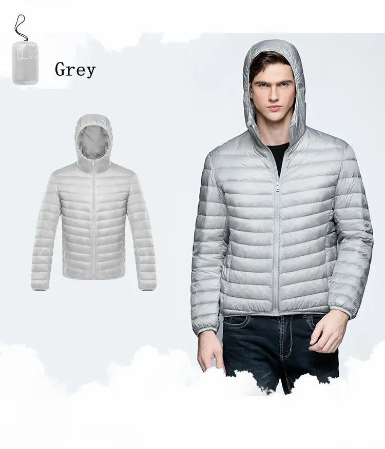 NewBang Down Coat Male Ultra Light Down Jacket Men's Warm Jackets Windbreaker Lightweight Coat Feather Puffer Parka Feather Coat