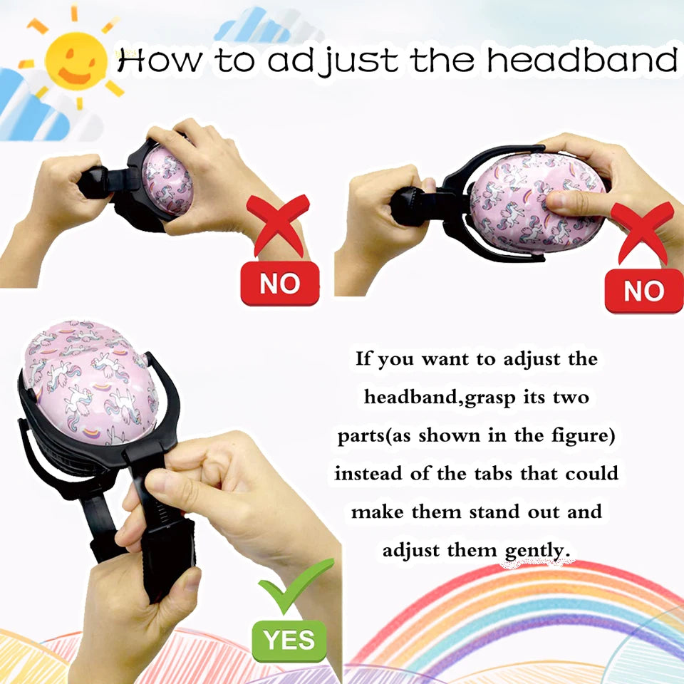 ZOHAN  Kids Ear Protection Safety Ear Muffs  Noise Reduction Ear Protection Defenders Hearing Protectors for Toddlers Children