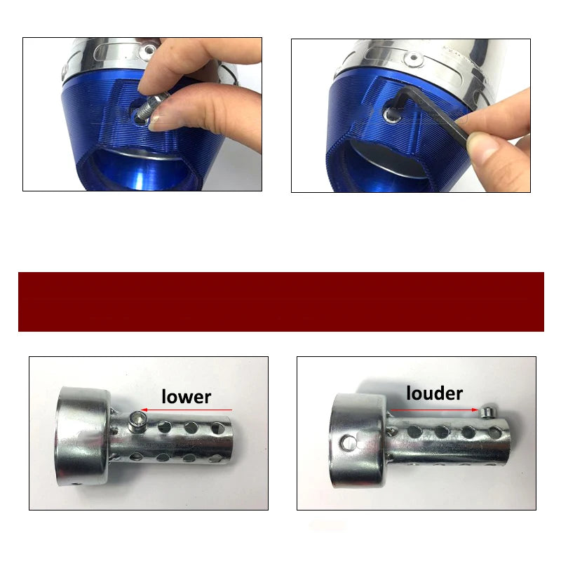 35mm 42mm 45mm 48mm 60mm DB  Killer Universal Motorcycle Exhaust Can Muffler Insert Baffle DB Killer Silencer Stainless Steel