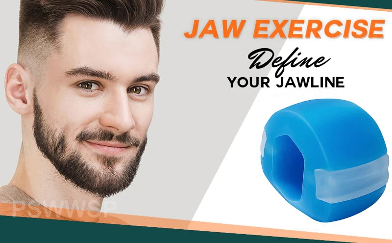 Jaw Exerciser Fitness Face Masseter Double Chin Remover Silica Gel Face Fitness Ball Facial Muscles Trainer Jawline Simulator