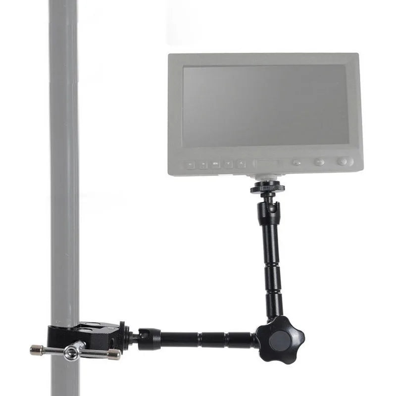 Super Clamp 7/11 inches Adjustable Magic Articulated Arm for Mounting Monitor LED Light LCD Video Camera Flash Camera DSLR