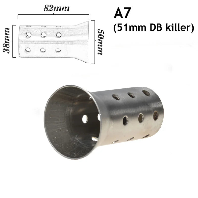 35mm 42mm 45mm 48mm 60mm DB  Killer Universal Motorcycle Exhaust Can Muffler Insert Baffle DB Killer Silencer Stainless Steel