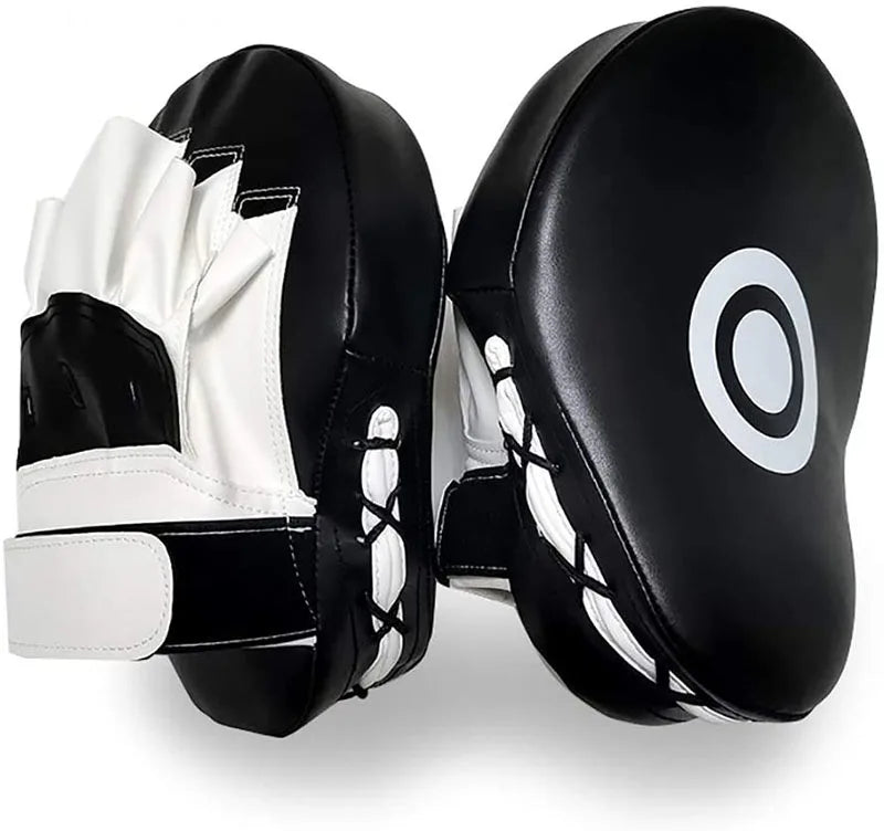 1/2pcs Curved Boxing Bag Boxing Equipment Focus Punching Bags For Taekwondo Muay Thai Karate Adults Kids PU Training Paws Pads