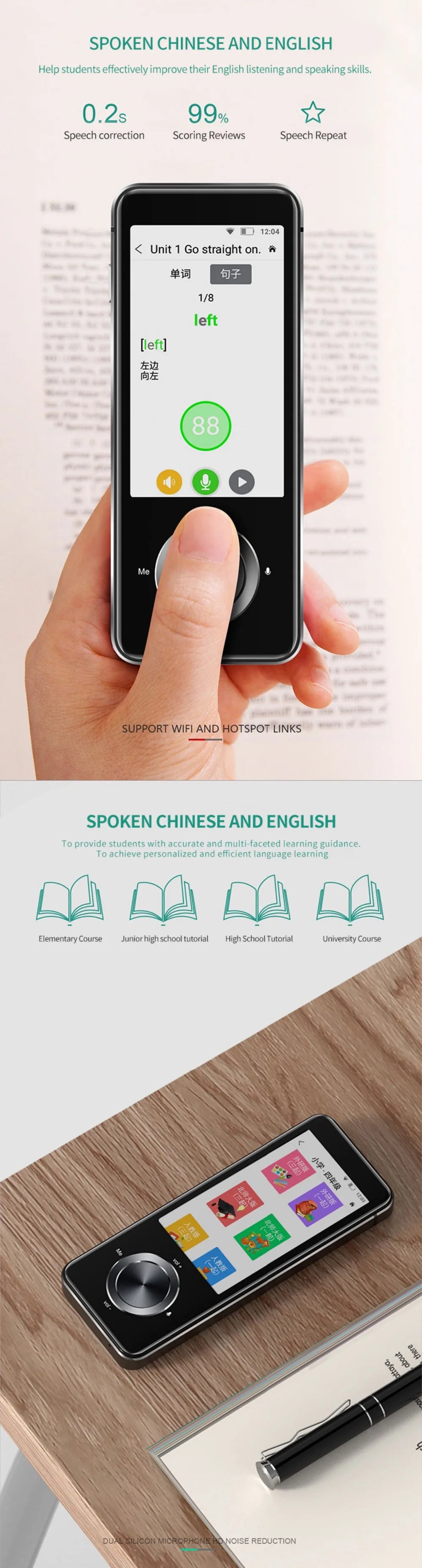 Newest M9 Instant Voice Translator Portable Language Translator In Real-time Smart Translator Supports 12 offline languages