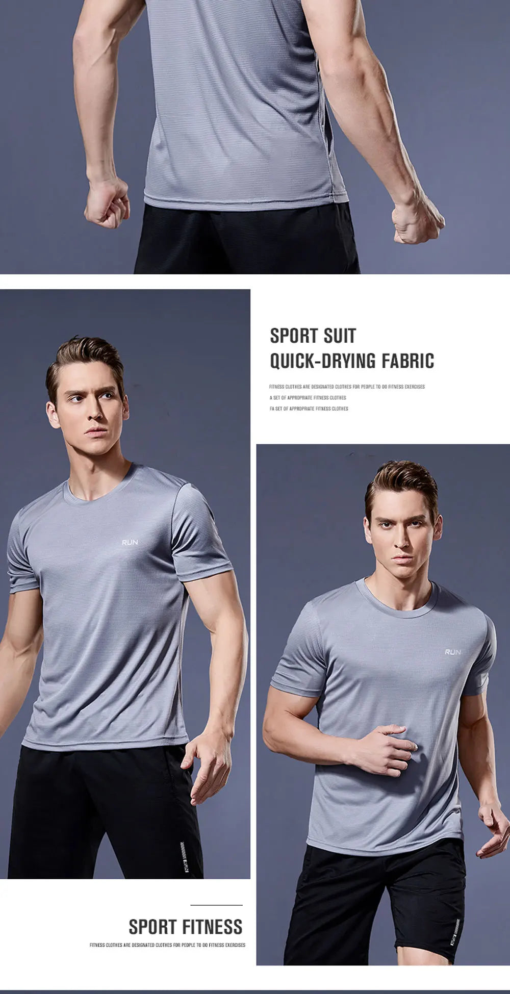 Running Shirts Soccer Shirts Men's Jersey Sportswear Men's Running T-Shirts Quick Dry Compression Sport T-Shirts Fitness Gym