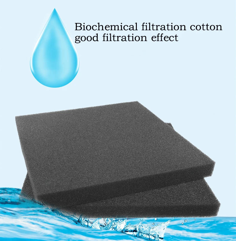 15/25/35/50PPI Bio Sponge Filter Media Pads Cut-to-fit Foam for Aquarium Fish Tanks Koi Ponds Filter Foam Sponges 1/2/3/4/5cm