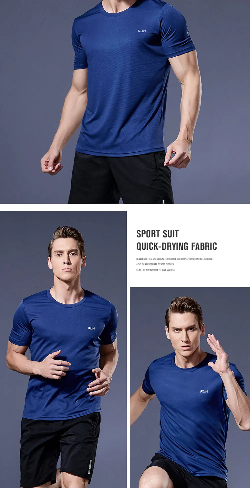 Running Shirts Soccer Shirts Men's Jersey Sportswear Men's Running T-Shirts Quick Dry Compression Sport T-Shirts Fitness Gym