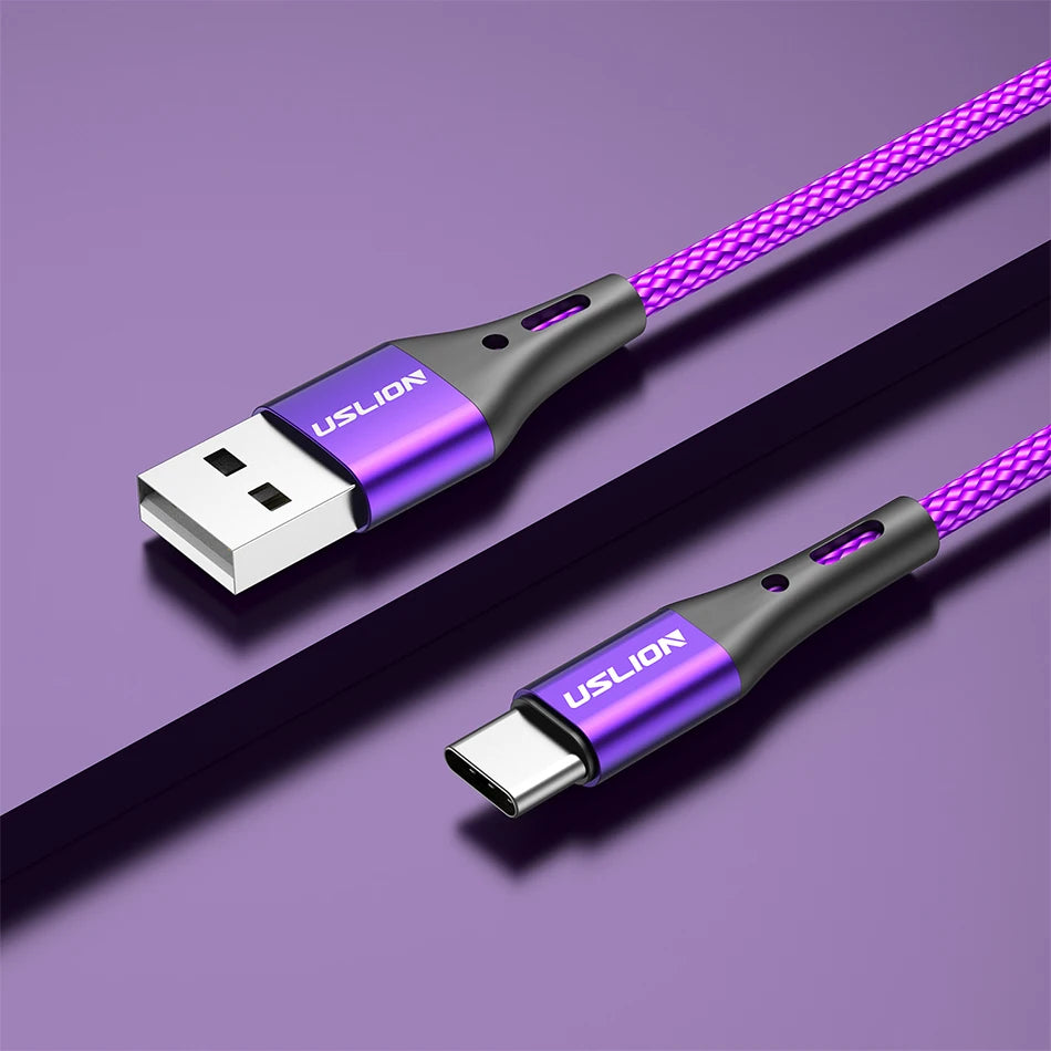 3A USB Type C Cable Wire For Samsung S24 S23 Xiaomi mi 14 Mobile Phone Fast Charging USB C Cable Type-C Charger Micro USB Cables