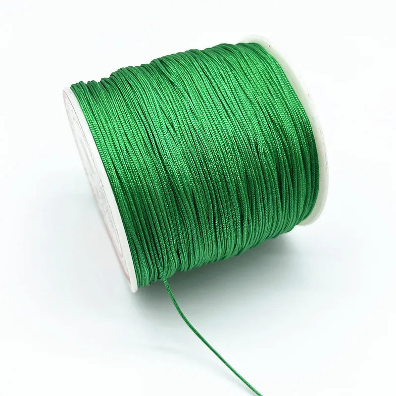 100M/Roll 0.8mm Nylon Cord Thread Chinese Knot Macrame Cord Bracelet Braided String DIY Tassels Beading Shamballa String Thread