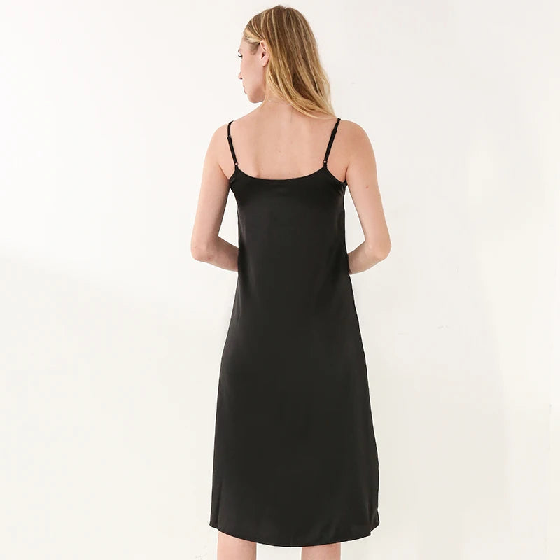 2024 Summer Chic Elegant Dresses For Women Adjustable Strap Satin  Long Birthday Party Dresses Maxi Beach Sundress Robe Vestido