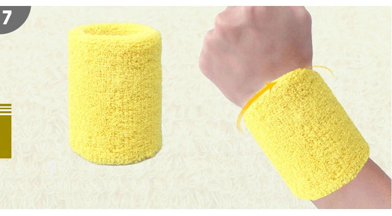 2Pcs Sport Wristbands + 1Pcs Headband Towel Sweatband Set For Yoga Basketball Tennis Fitness Run Head Band Wrist Brace Protector