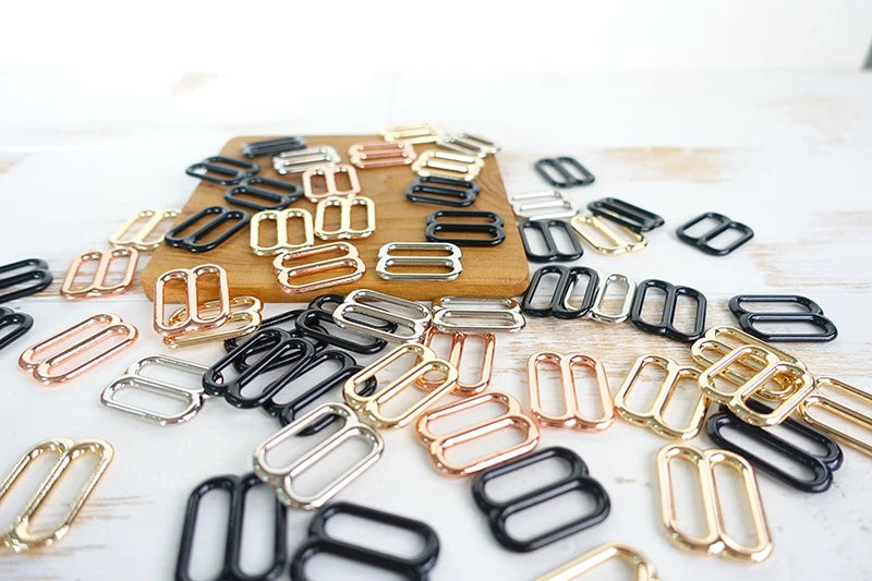 1pc Metal buckle for bag cat dog leash 15mm,20mm,25mm webbing   adjustable buckles loop accessory durable hardness 4 colours