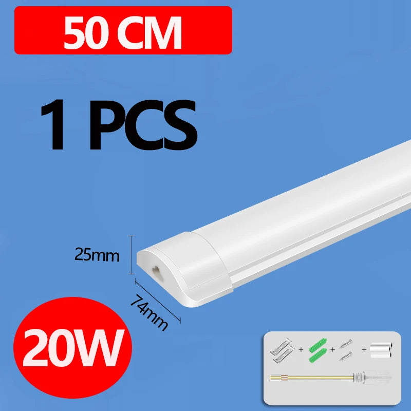 Led Lights Tube Home Lighting Kitchen Bedroom Garage Fixture t5/t8 Ceiling Linear Lamp Strip 220V Closet Cabinets 90/120cm Tube