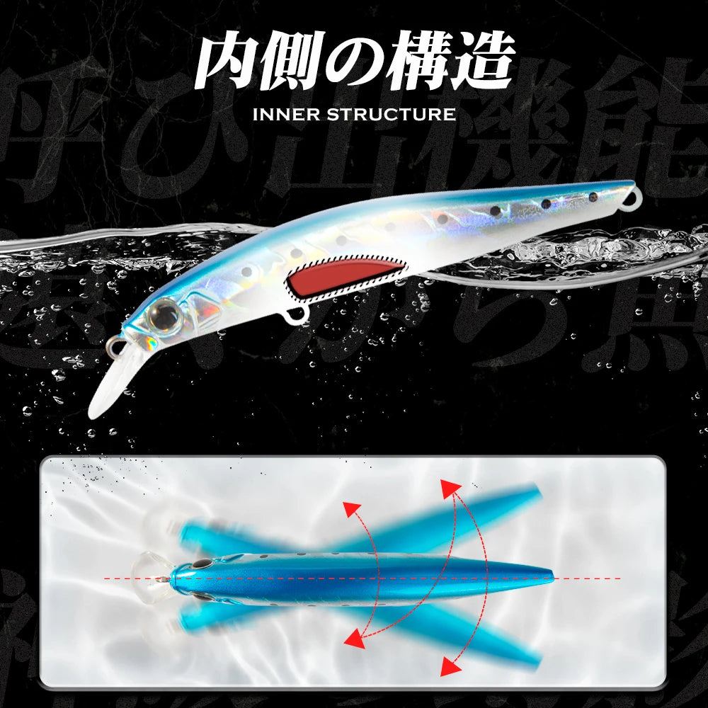 Hunthouse Trout Fishing Lure Sinking Jerkbait 70/80/105mm 7/8.5/18.5g Artist Minnow Sea Fishing Bait Twitch Hard Lure For Bass