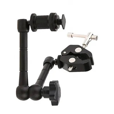 Super Clamp 7/11 inches Adjustable Magic Articulated Arm for Mounting Monitor LED Light LCD Video Camera Flash Camera DSLR
