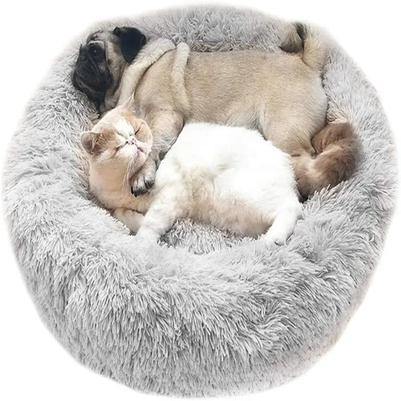 Super Soft Dog Bed Plush Cat Mat Dog Beds For Large Dogs Bed Labradors House Round Cushion Pet Product Accessories