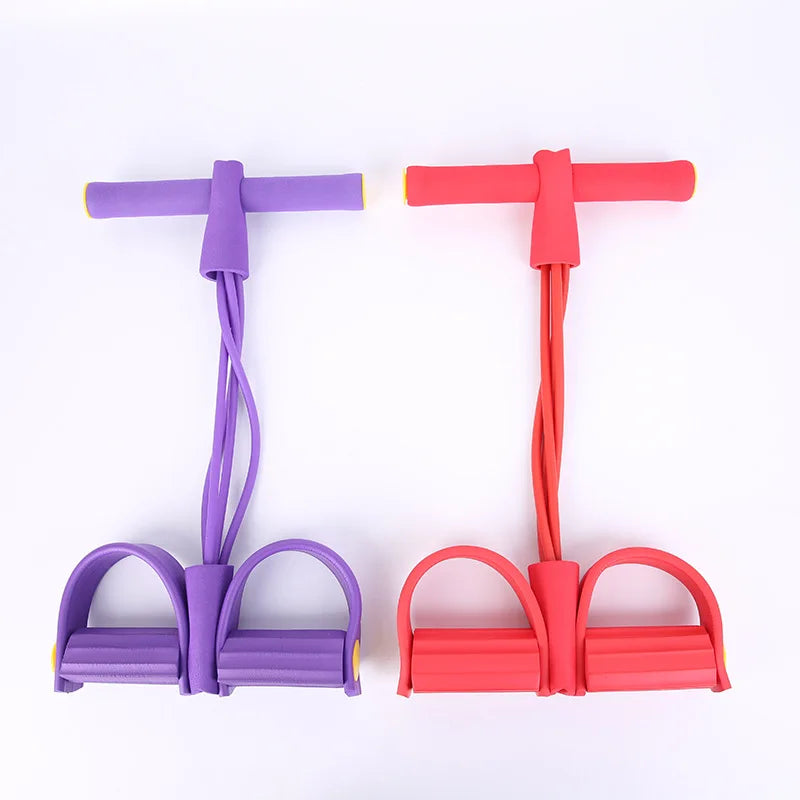 4 Resistance Elastic Pull Rope Training Device, Abdominal Resistance Band, Used In Home Gym, Exercise Training Fitness Equipment