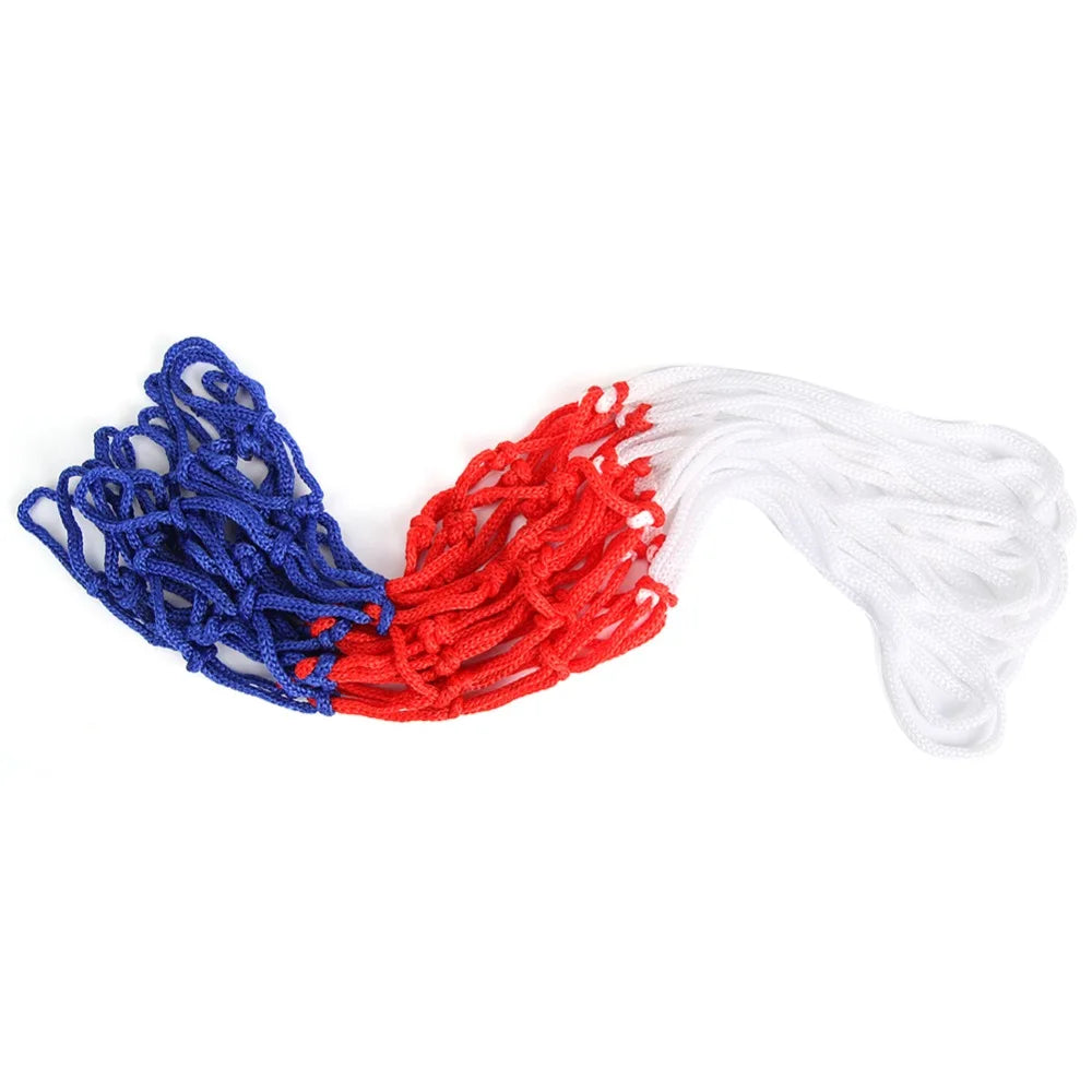 1-5PCS Basketball Net All-Weather Basketball Net Tri-Color Basketball Hoop Net Powered Basketball Hoop Basket Rim Net