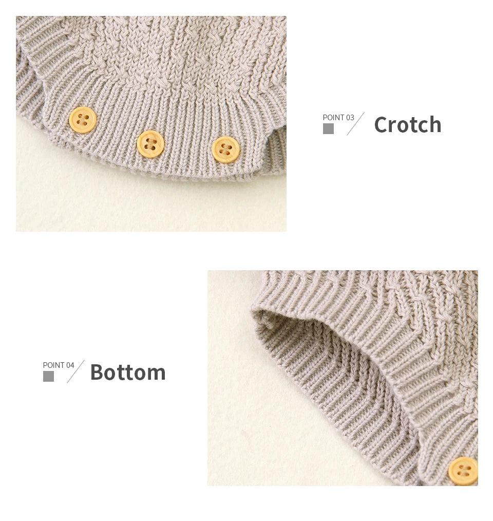 Baby Bodysuit Cute Newborn Girl Outfits Clothes Tops Fashion Summer Toddler Infant Strap Jumpsuit Solid Knitted Kids Onesie 0-2Y