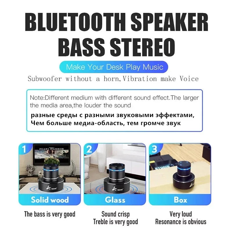 Adin 26W Vibro Wireless Bluetooth Speaker Anti-Neighbor Strong Vibration Effect Subwoofer Sound Box for Music Audio Loudspeakers