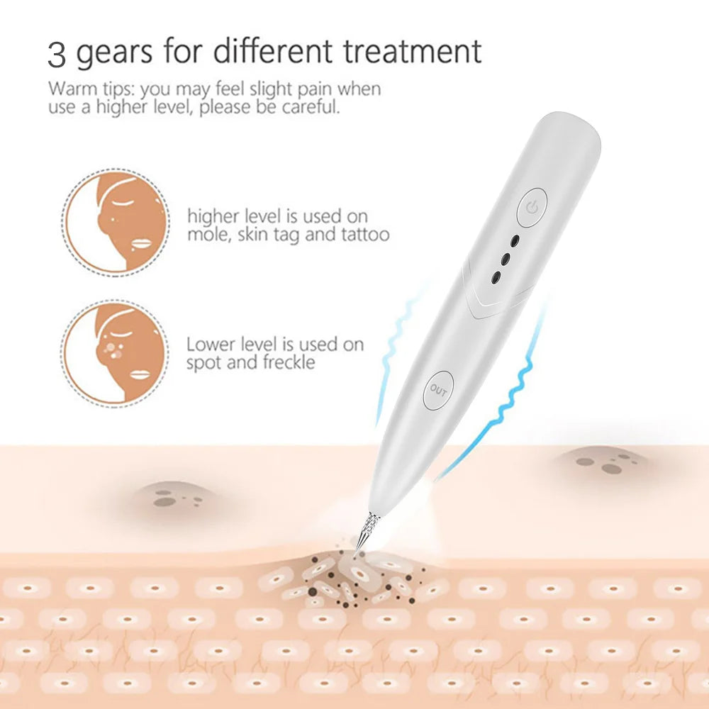 Pen Salon Plasma Pen Black Dots Vacuum Cleaner Laser Freckle Removal Machine Skin Mole Dark Spot Face Wart Tag Tattoo Remover
