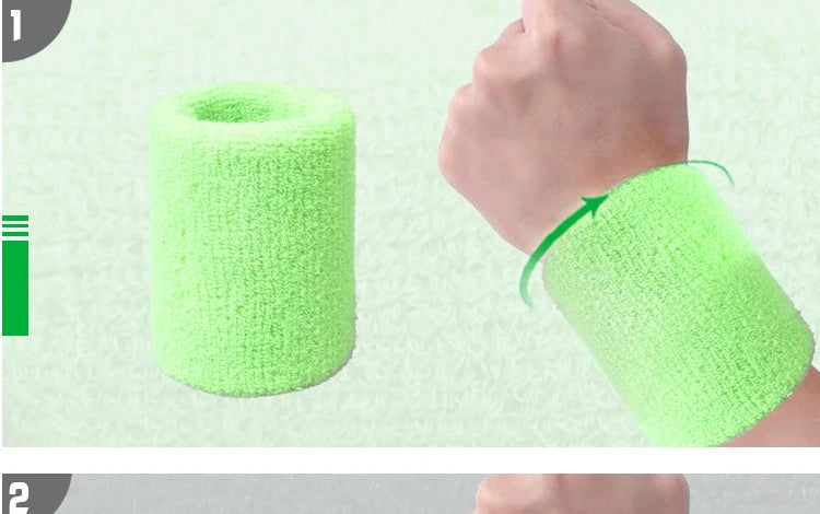 2Pcs Sport Wristbands + 1Pcs Headband Towel Sweatband Set For Yoga Basketball Tennis Fitness Run Head Band Wrist Brace Protector