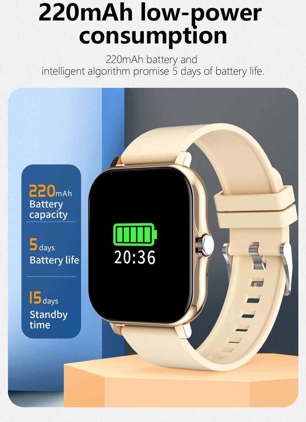 2026 New Multifunctional Smart Watch Men & Women Bluetooth Connected Phone Music Fitness Sports Bracelet Sleep Monitor watch