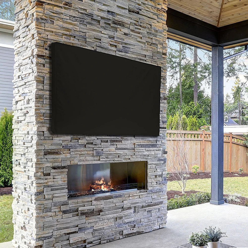 TV Weather and Dust proof Outdoor TV cover Beige 70 "75" 40 "46" 50 "55" 60 "65" Protective TV Screen Garden patio Outdoor TV