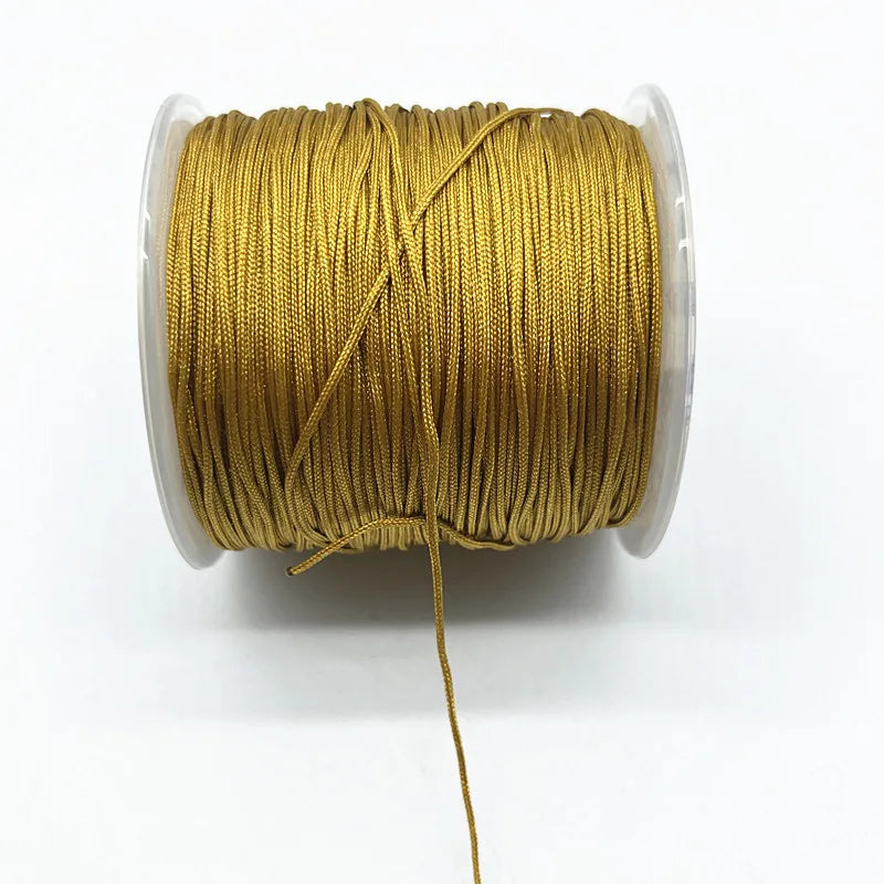100M/Roll 0.8mm Nylon Cord Thread Chinese Knot Macrame Cord Bracelet Braided String DIY Tassels Beading Shamballa String Thread