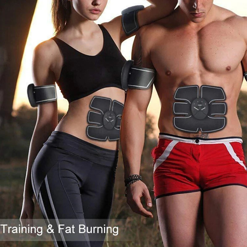 EMS Smart Abs Stimulator Abdominal Muscle Training Pad Body Fit Slimming Trainer