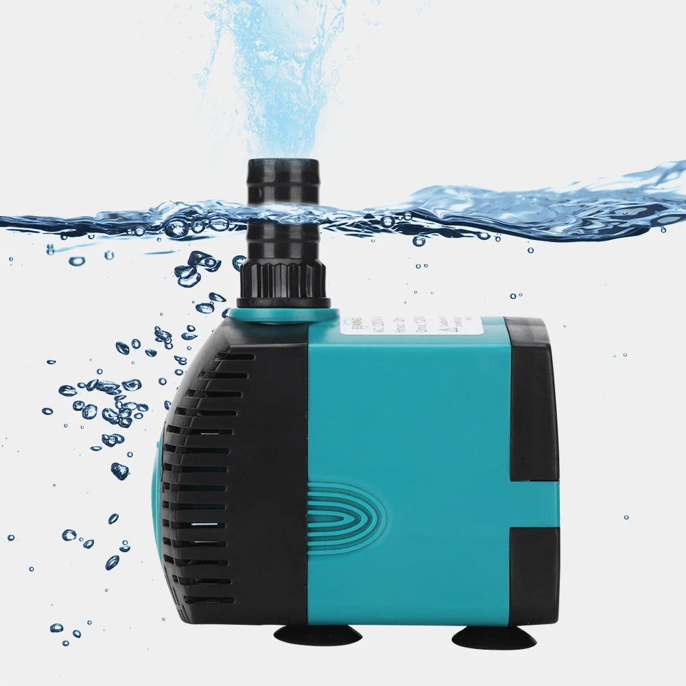 Ultra-Quiet 3/6/10/15/25/35/50/60W Submersible Water Fountain Pump Filter Fish Pond Aquarium Water Pump Tank Fountain