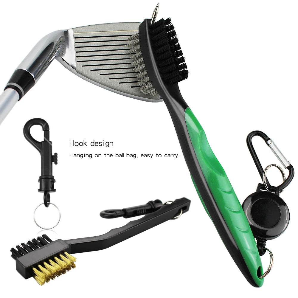 2Pcs/Set Golf Club Brush Golf Club Sharpener Grooving Tool Golf Putter Wedge Ball Groove Cleaner Kit Cleaning Tool  Accessories