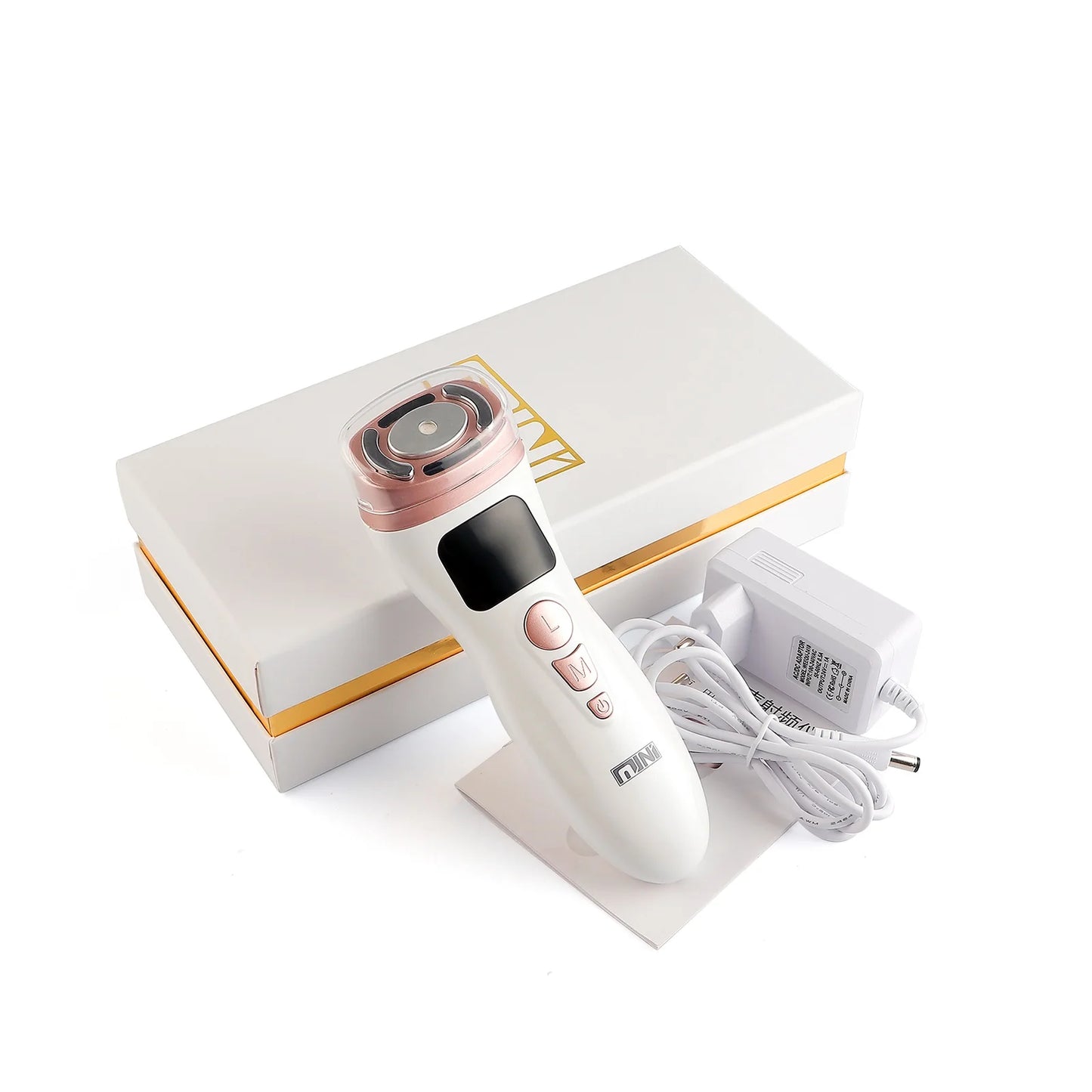Mini HIFU Machine Ultrasonic RF EMS HIFU Facial Lifting Skin Tightening Device Face Chin Neck Eye Anti Wrinkle Massager Home Use