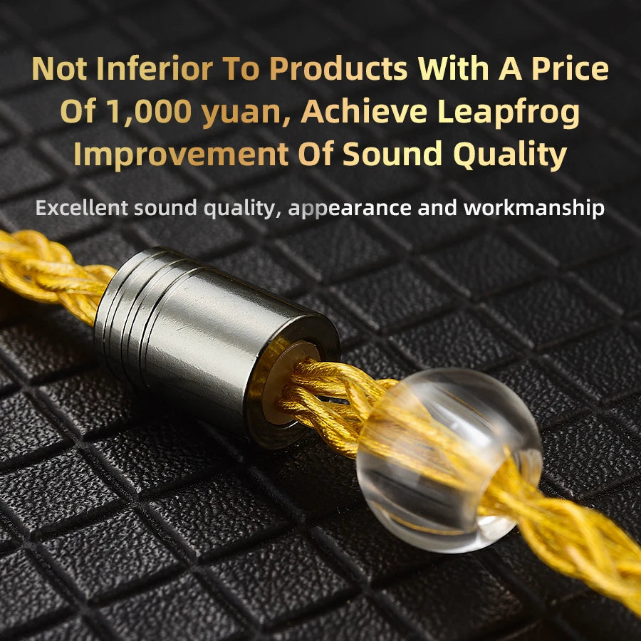 QKZ T1 Earphone Update Cable 3.5mm jack QDC 0.75mm Connector Wired Headphones For ZXN ZXT VK4 ZX2 ZAX2 KZ EDX ZSN Pro X TRN MT1