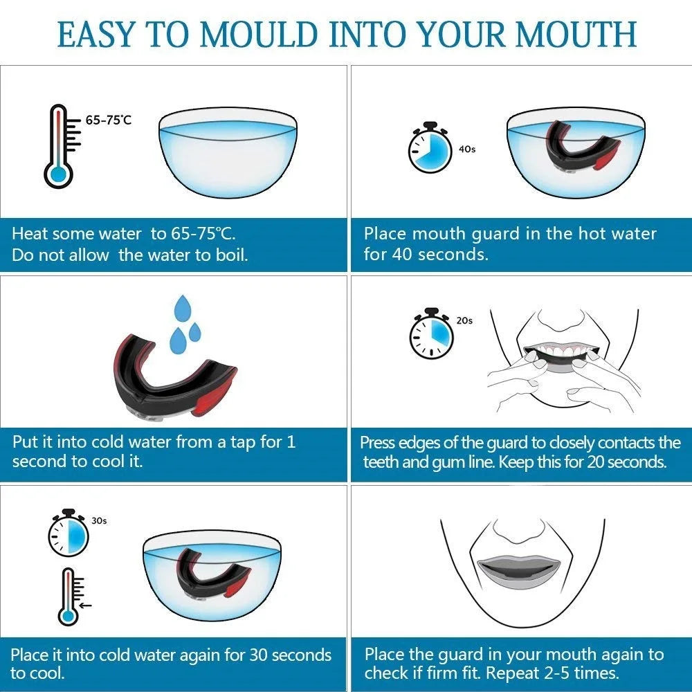 1pcs Tooth Protector Boxing Mouthguard Brace Boxing Tooth Protector Tooth Guard Sports Brace Orthodontic Appliance Trainer