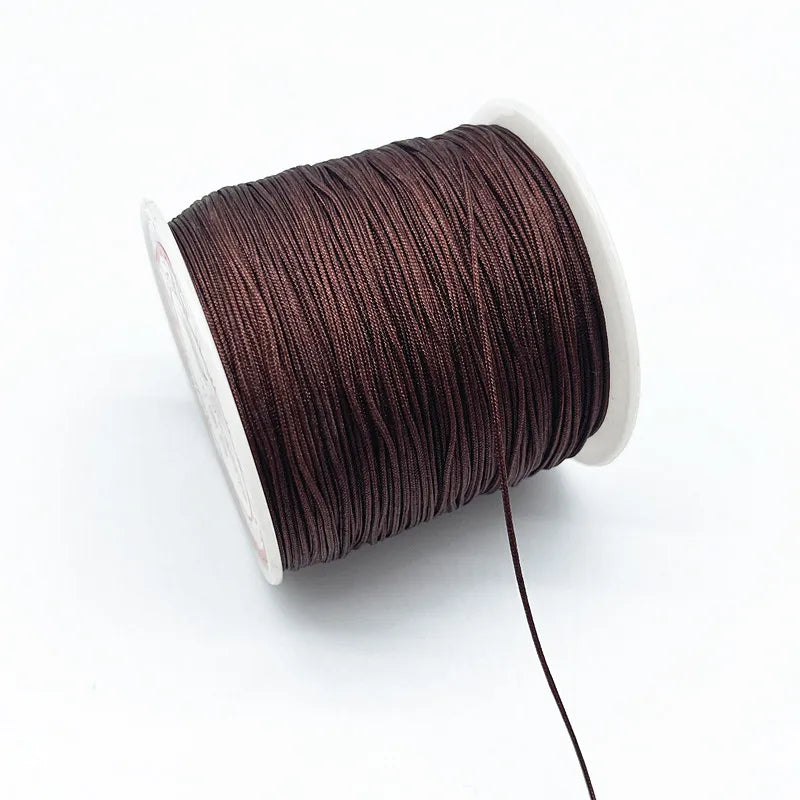 100M/Roll 0.8mm Nylon Cord Thread Chinese Knot Macrame Cord Bracelet Braided String DIY Tassels Beading Shamballa String Thread