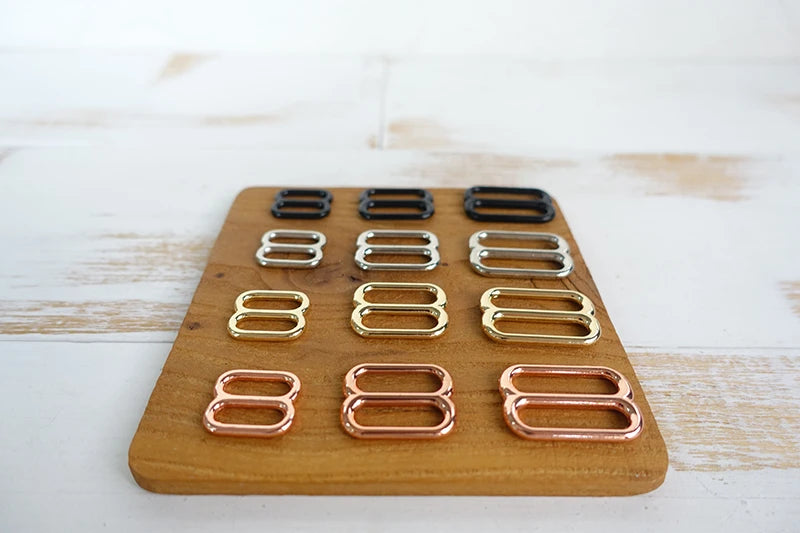 1pc Metal buckle for bag cat dog leash 15mm,20mm,25mm webbing   adjustable buckles loop accessory durable hardness 4 colours