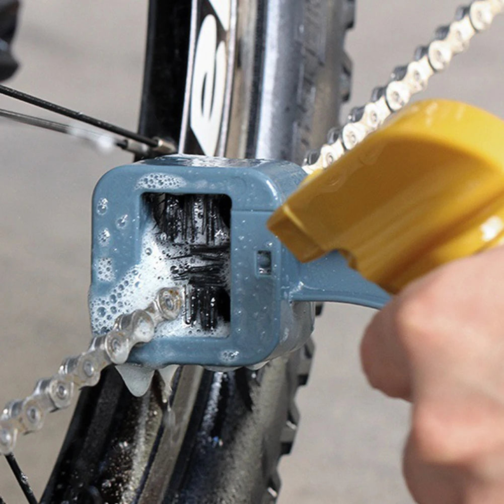 Plastic Bicycle Chain Cleaner Brushes MTB Mountain Bike Machine Washer Brush Scrubber Cycling Riding Cleaning Maintenance Tools