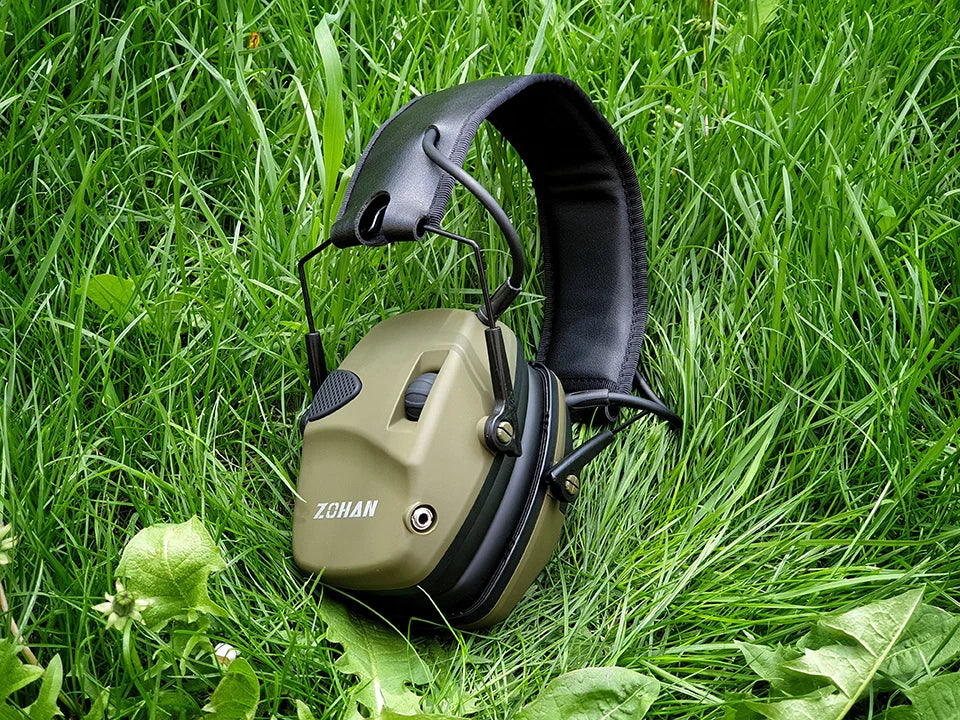 ZOHAN Electronic Shooting Ear Protection Sound Amplification Anti-noise Earmuffs Professional Hunting Ear Defender Outdoor Sport