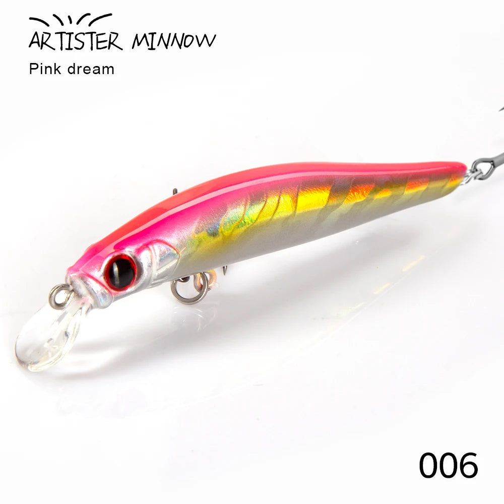 Hunthouse Trout Fishing Lure Sinking Jerkbait 70/80/105mm 7/8.5/18.5g Artist Minnow Sea Fishing Bait Twitch Hard Lure For Bass