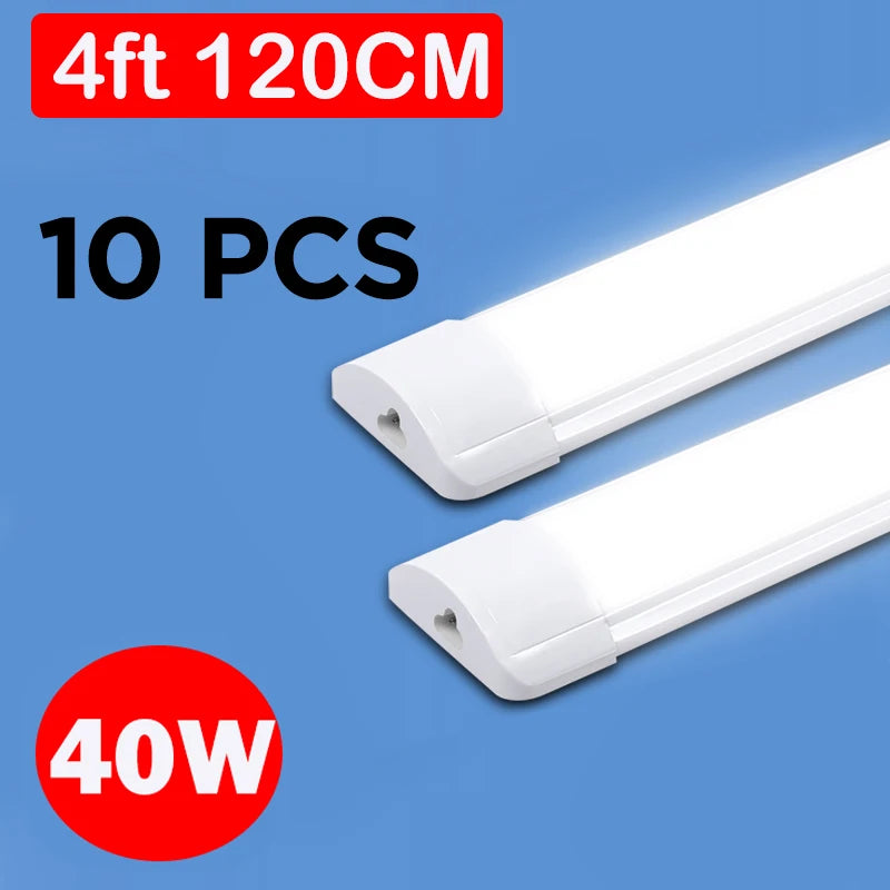 Led Lights Tube Home Lighting Kitchen Bedroom Garage Fixture t5/t8 Ceiling Linear Lamp Strip 220V Closet Cabinets 90/120cm Tube