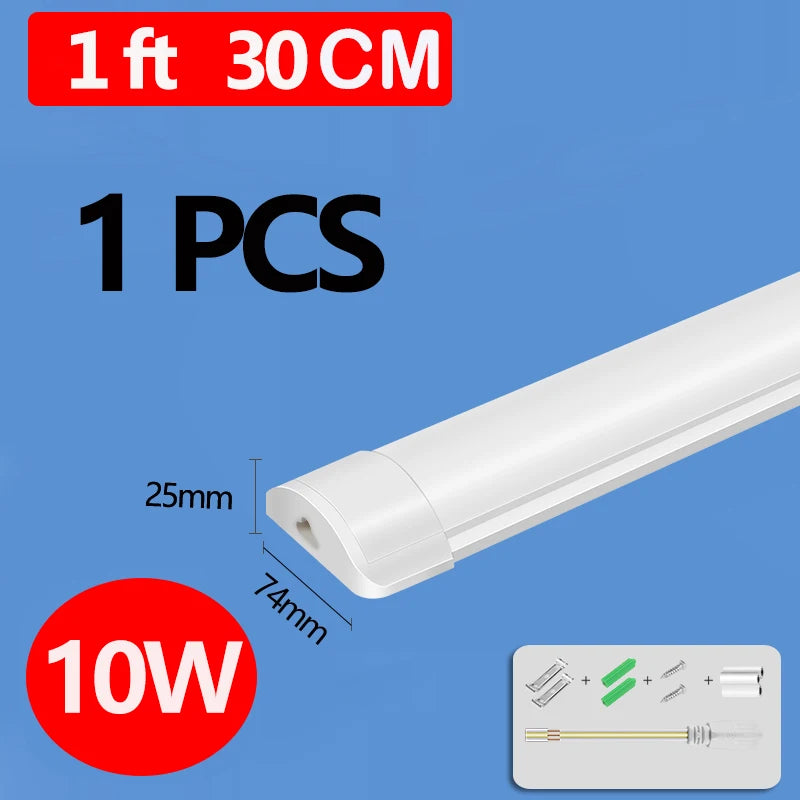 Led Lights Tube Home Lighting Kitchen Bedroom Garage Fixture t5/t8 Ceiling Linear Lamp Strip 220V Closet Cabinets 90/120cm Tube